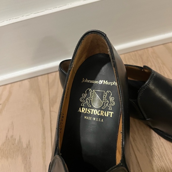 Johnston & Murphy  Aristocraft Black Leather Loafers 10.5 D main image 9